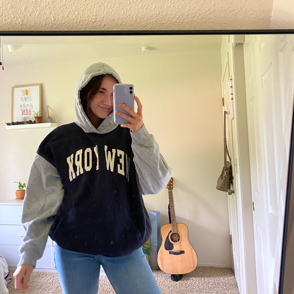 Brandy Melville “New York” Colorblock hoodie